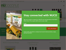Tablet Screenshot of nucoconut.com